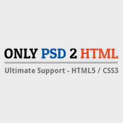Only PSD 2 HTML logo